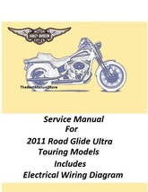 2011 Harley Davidson Road Glide Ultra Touring Models Service Manual - £20.41 GBP