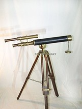 NauticalMart US Navy Marine Vintage Brass Telescope with Wooden Tripod - $69.00