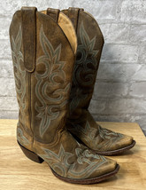 The Old Gringo Womens Shoes Boots Western Embroidered Leather Turquoise 7.5 B - £130.54 GBP