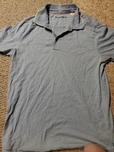 Tommy Bahama Polo Shirt, Blue Horizontal Stripes, Men&#39;s L Swordfish Sleeve  - £22.84 GBP