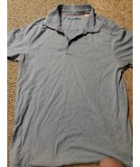 Tommy Bahama Polo Shirt, Blue Horizontal Stripes, Men&#39;s L Swordfish Sleeve  - $39.05 CAD