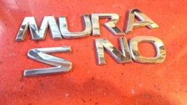 03-07 Nissan Murano S Emblem Badge Logo Letter Trunk Gate Rear Chrome OEM C82 - £9.88 GBP