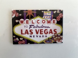 FRIDGE MAGNET - WELCOME TO LAS VEGAS - $3.55