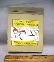 2010 ARTIST BOOK (16) Miniature Paintings Collection C Peterson Abstract... - $242.55