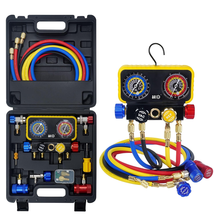 4 Way R1234Yf Refrigerant Recharge Kit, R134A AC Manifold Gauge Set with... - $142.66