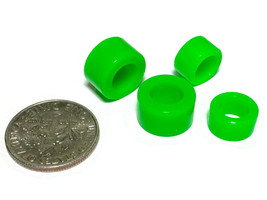 4pc TOMY-SRT Bulldog Slot Car Chassis Tune Up Front + Rear Tires Set Green 7796 - £4.77 GBP