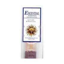 Cannabis &amp; White Sage Escential Essences Incense Sticks 16 Pack - £5.35 GBP