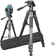 63&quot; Lightweight Adjustable Laser Level Aluminum Tripod with Portable H - £91.58 GBP