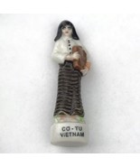 Minh Long Porcelain Figurine Vietnam Co-Tu Miniature Small Vintage - $10.95