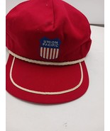 VTG Union Pacific Red Corduroy Snapback Trucker Hat Made In USA - $262.60 MXN