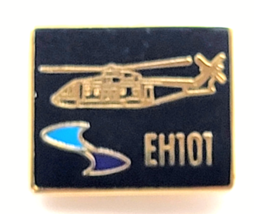 EH101 Helicopter Pin Agusta Westland AW101 Merlin Aviation Gold Black En... - $241.11 MXN