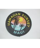 HAWAIIAN SUNSET - MAUI (Embroidered Iron-on Patch) - $25.00