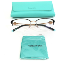 Tiffany &amp; Co. Eyeglasses Frames TF1141 6122 Black Rose Gold MOP 54-16-140 - £116.80 GBP