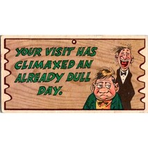 Vintage Novelty Postcard, Your Visit Dull Day 8 Wacky Plak Comic Jack Da... - £7.01 GBP