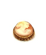 Vtg Signed 12k Gold Filled Danecraft Victorian Carved Shell Cameo Brooch... - $54.45
