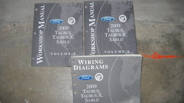 2009 Ford Taurus Taurus X Mercury Sable Service Shop Repair Manual Set OEM W EWD - £54.71 GBP