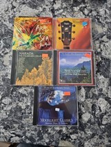 lot 5 Easy Listening Romantic CDs #2 Moonlight Classics Shenandoah narada - £9.49 GBP