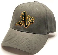 Oakland Athletics A&#39;s MLB Fan Favorite MVP Charcoal Hat Cap Hat Men&#39;s Adjustable - $22.99