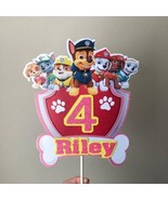 Paw Patrol Pink Any Name/Age Cake Topper | Theme Cake Topper | Customize... - $15.00