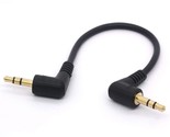 Short 3.5Mm Right Angle Cable, Gold Plated 90 Degree 3.5 Male To Male Au... - $14.99
