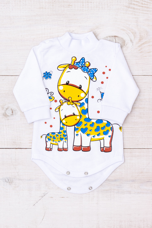 Bodysuit (infant girls), Winter,  Nosi svoe 9545-023-33-5 (bilyj-zhyrafy) - $11.58