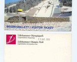 Lillehammer 1994 Olympic Park Visitor Ticket Lysgardsbakkene Ski Jumping... - $11.88