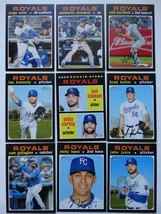 2020 Topps Heritage Kansas City Royals Base Team Set 9 Baseball Cards - £1.97 GBP