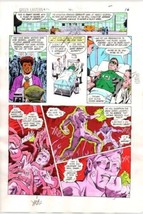 Original 1984 Green Lantern 176 color guide art page 16: Dave Gibbons,DC Comics - $49.78