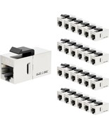  CAT7 Coupler RJ45 Keystone Shielded Coupler 25 Pack Ethernet Coupler F - £54.05 GBP