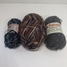 3  Skeins Sock Yarn Patons Premier Assorted Colors - £10.19 GBP