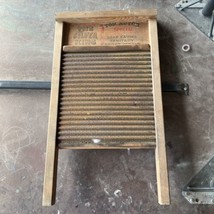 Antique Primitive National Washboard Co 824 Silver King Memphis Chicago - $719.38 MXN