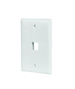 Commercial Electric 1-Port Wall Plate - White - $0.99