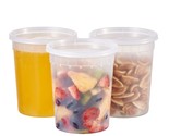 [24 Sets - ] Plastic Deli Food Storage Soup Togo Containers With Airtigh... - £35.91 GBP