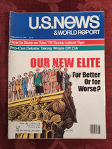 U S NEWS World Report Magazine February 25 1980 Our New Elite The CIA - £11.37 GBP