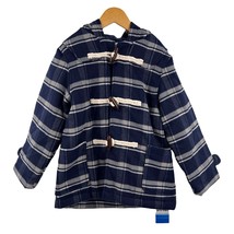 Bitz Kids Blue Plaid Toggle Button Insulated Coat 6-7 Year New - $22.88