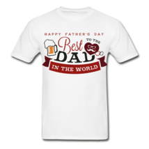Happy Father&#39;s Day Beer &amp; Heart T Shirt - £17.66 GBP+