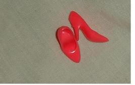 Barbie doll vintage shoes orange pink slimlines fit small feet Mattel Ho... - $9.99