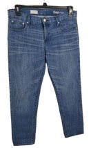 Gap 1969 Womens Jeans 27R Sexy Boyfriend High Rise Straight Leg Medium Wash Casu - £16.96 GBP