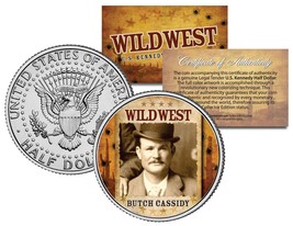 BUTCH CASSIDY * Wild West Series * JFK Kennedy Half Dollar U.S. Coin - £6.84 GBP