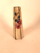 Weller Art Pottery Klyro Vase, Red Flower and Blue Berries, 7 3/4&quot; T - $38.93