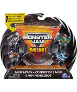 2024 Spinmaster Monster Jam 1:87 Scale Mini 5-Pack with 1 Mystery Truck - $13.37