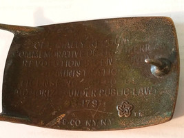American Revolution Bicentennial 1776-1976 Brass Belt Buckle 93-179 - £7.44 GBP
