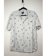 Billabong Shirt Adult L Palm Tree Button Short Sleeve Casual Beach Surf ... - $24.30 CAD