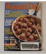 Woman&#39;s Day Magazine Jan 2015 Comfort Dinners, Secrets to Deep Sleep, Sa... - £4.24 GBP