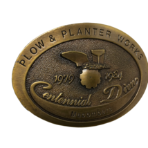 VTG Centennial &amp; McComber John Deere Plow &amp; Planter Works Buckle Machini... - £27.58 GBP