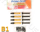 Prime Dent VLC Light Cure Flowable Composite B1 - 4 - 2 gram syringes 00... - £20.44 GBP
