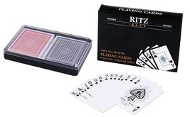 Lot of 6 Sets (12 Decks) of Ritz Plastic Playing Cards, Poker Size Regul... - £47.18 GBP