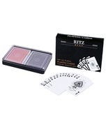 Lot of 6 Sets (12 Decks) of Ritz Plastic Playing Cards, Poker Size Regul... - £47.78 GBP