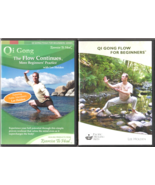 Qi Gong The Flow Continues + For Beginners (2 DVD Lot) Lee Holden Yoga - £16.44 GBP