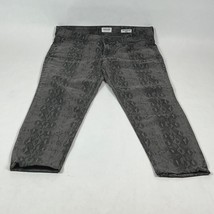 Kensie The Effortless Ankle Skinny Womens Jeans 10/30 Gray Stretch Snake... - $15.19